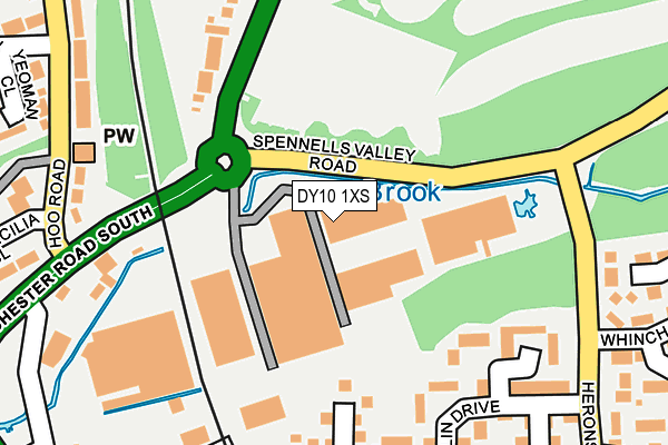 DY10 1XS map - OS OpenMap – Local (Ordnance Survey)