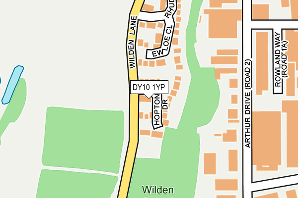 DY10 1YP map - OS OpenMap – Local (Ordnance Survey) DY10 1YP map - OS OpenMap – Local (Ordnance Survey)