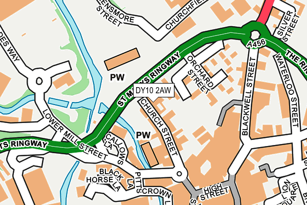 DY10 2AW map - OS OpenMap – Local (Ordnance Survey)