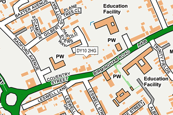 DY10 2HG map - OS OpenMap – Local (Ordnance Survey) DY10 2HG map - OS OpenMap – Local (Ordnance Survey)