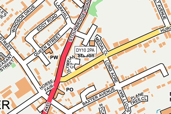 DY10 2PA map - OS OpenMap – Local (Ordnance Survey) DY10 2PA map - OS OpenMap – Local (Ordnance Survey)