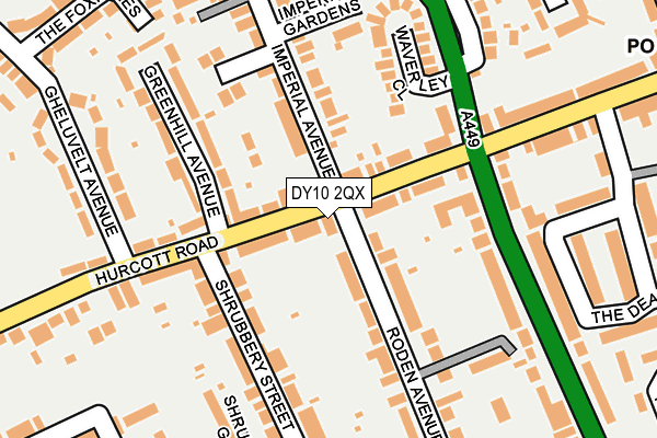 DY10 2QX map - OS OpenMap – Local (Ordnance Survey) DY10 2QX map - OS OpenMap – Local (Ordnance Survey)