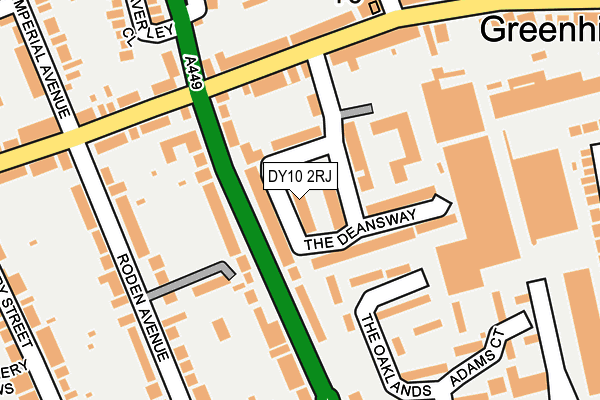 DY10 2RJ map - OS OpenMap – Local (Ordnance Survey) DY10 2RJ map - OS OpenMap – Local (Ordnance Survey)