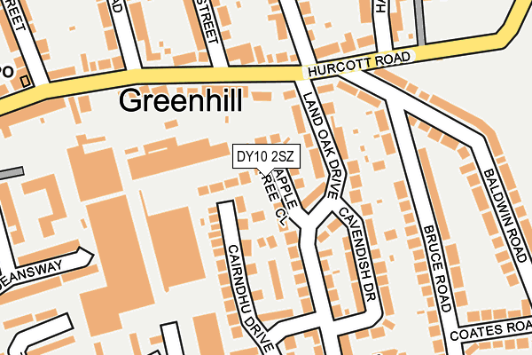 DY10 2SZ map - OS OpenMap – Local (Ordnance Survey) DY10 2SZ map - OS OpenMap – Local (Ordnance Survey)
