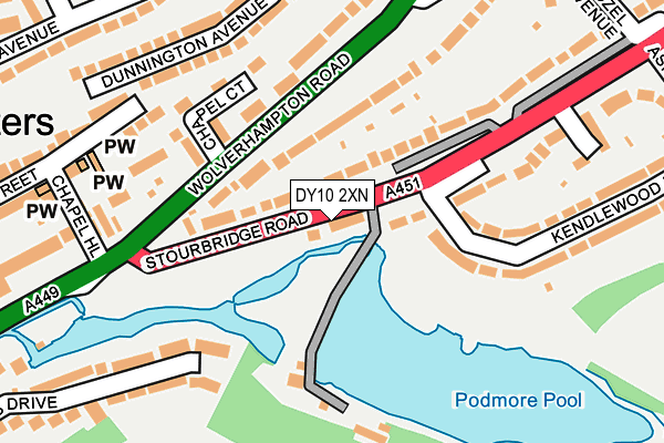 DY10 2XN map - OS OpenMap – Local (Ordnance Survey) DY10 2XN map - OS OpenMap – Local (Ordnance Survey)