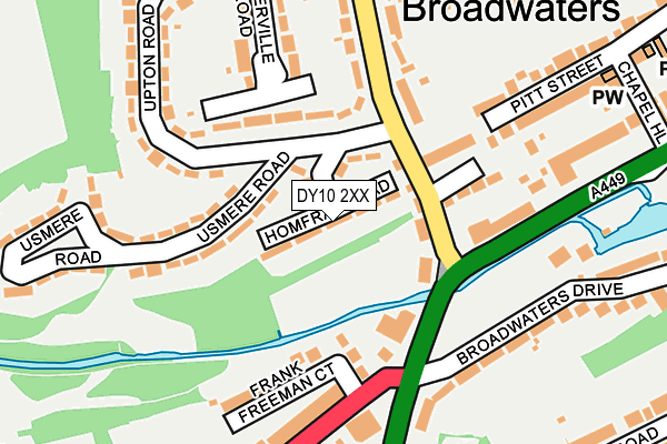 DY10 2XX map - OS OpenMap – Local (Ordnance Survey)