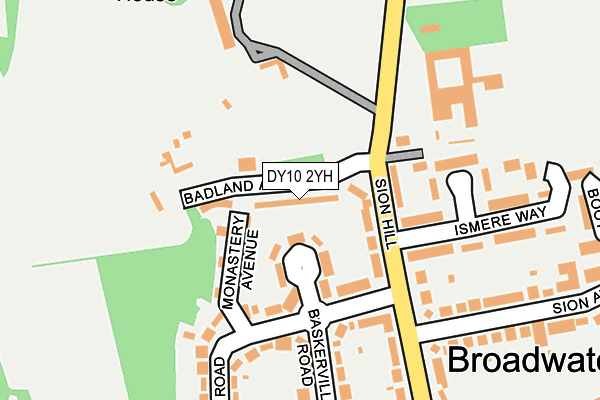 DY10 2YH map - OS OpenMap – Local (Ordnance Survey) DY10 2YH map - OS OpenMap – Local (Ordnance Survey)