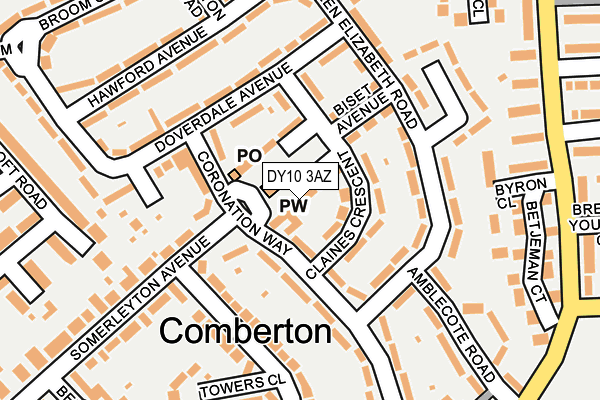 DY10 3AZ map - OS OpenMap – Local (Ordnance Survey) DY10 3AZ map - OS OpenMap – Local (Ordnance Survey)