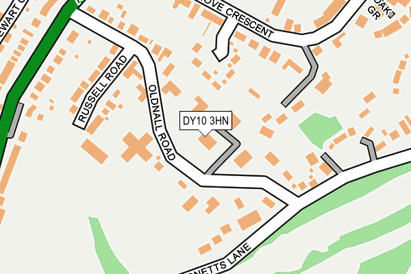 DY10 3HN map - OS OpenMap – Local (Ordnance Survey) DY10 3HN map - OS OpenMap – Local (Ordnance Survey)