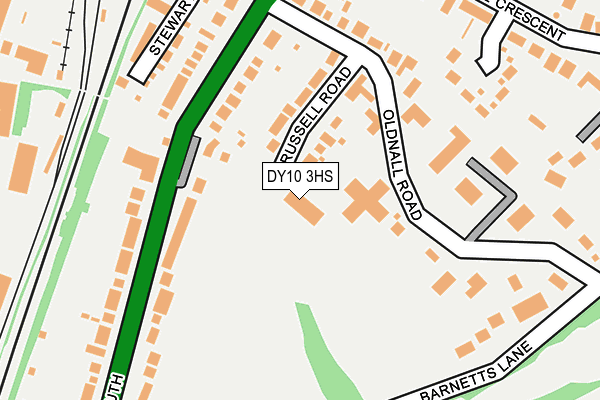 DY10 3HS map - OS OpenMap – Local (Ordnance Survey) DY10 3HS map - OS OpenMap – Local (Ordnance Survey)