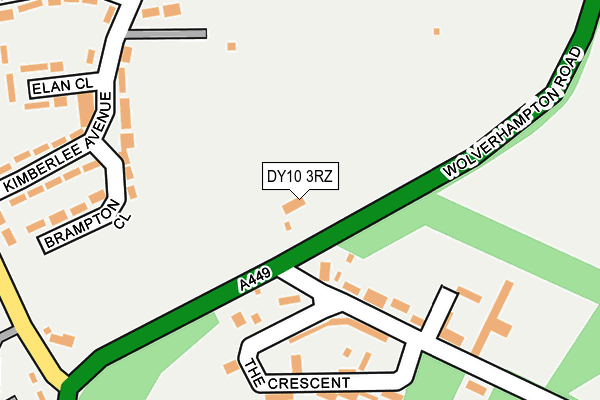DY10 3RZ map - OS OpenMap – Local (Ordnance Survey) DY10 3RZ map - OS OpenMap – Local (Ordnance Survey)