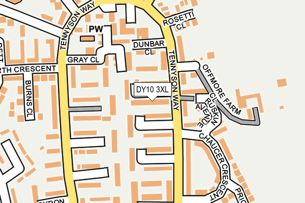 DY10 3XL map - OS OpenMap – Local (Ordnance Survey) DY10 3XL map - OS OpenMap – Local (Ordnance Survey)