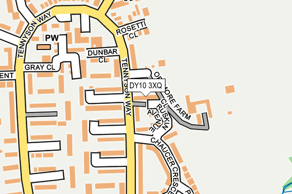 DY10 3XQ map - OS OpenMap – Local (Ordnance Survey) DY10 3XQ map - OS OpenMap – Local (Ordnance Survey)
