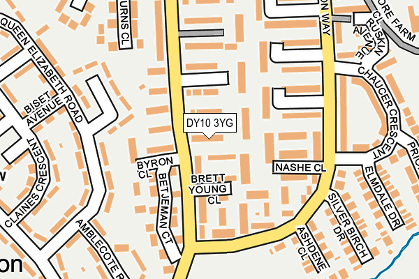 DY10 3YG map - OS OpenMap – Local (Ordnance Survey) DY10 3YG map - OS OpenMap – Local (Ordnance Survey)