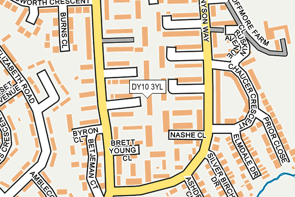 DY10 3YL map - OS OpenMap – Local (Ordnance Survey) DY10 3YL map - OS OpenMap – Local (Ordnance Survey)