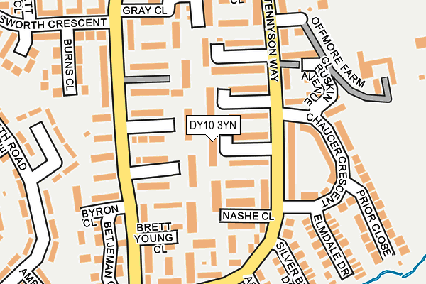 DY10 3YN map - OS OpenMap – Local (Ordnance Survey) DY10 3YN map - OS OpenMap – Local (Ordnance Survey)