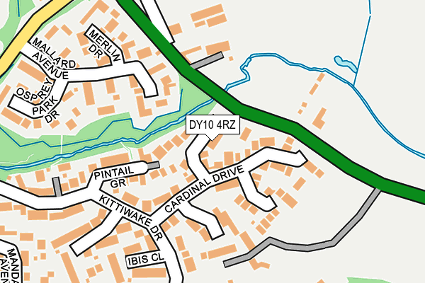 DY10 4RZ map - OS OpenMap – Local (Ordnance Survey) DY10 4RZ map - OS OpenMap – Local (Ordnance Survey)
