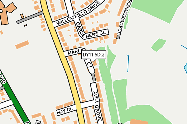 DY11 5DQ map - OS OpenMap – Local (Ordnance Survey) DY11 5DQ map - OS OpenMap – Local (Ordnance Survey)