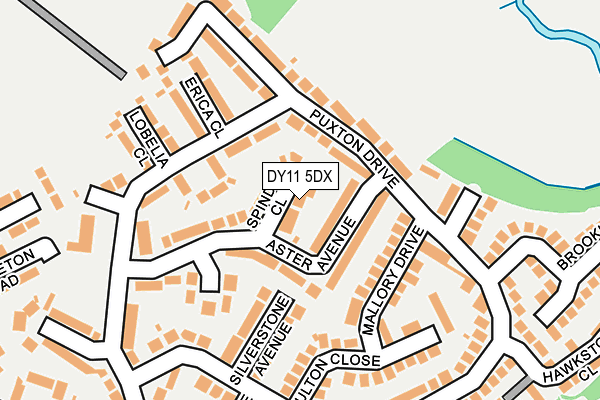 DY11 5DX map - OS OpenMap – Local (Ordnance Survey) DY11 5DX map - OS OpenMap – Local (Ordnance Survey)
