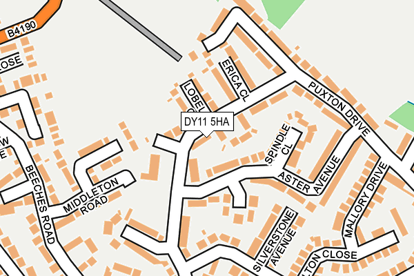 DY11 5HA map - OS OpenMap – Local (Ordnance Survey) DY11 5HA map - OS OpenMap – Local (Ordnance Survey)