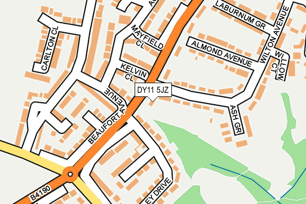 DY11 5JZ map - OS OpenMap – Local (Ordnance Survey) DY11 5JZ map - OS OpenMap – Local (Ordnance Survey)