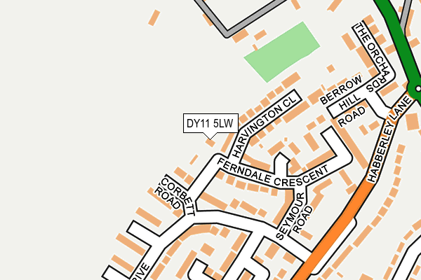 DY11 5LW map - OS OpenMap – Local (Ordnance Survey) DY11 5LW map - OS OpenMap – Local (Ordnance Survey)