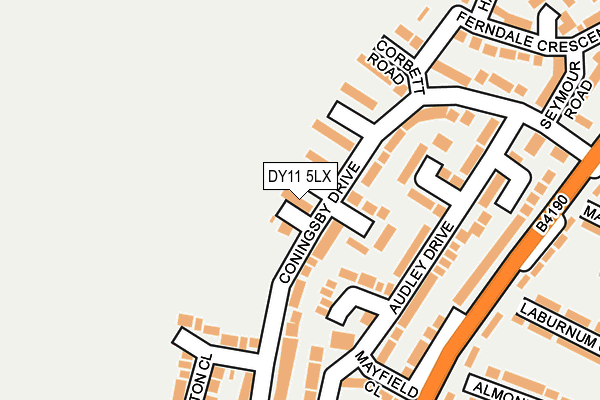 DY11 5LX map - OS OpenMap – Local (Ordnance Survey) DY11 5LX map - OS OpenMap – Local (Ordnance Survey)