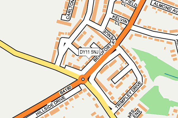 DY11 5NJ map - OS OpenMap – Local (Ordnance Survey) DY11 5NJ map - OS OpenMap – Local (Ordnance Survey)
