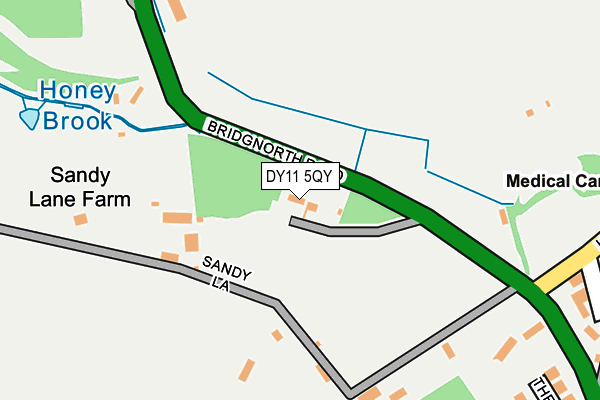 DY11 5QY map - OS OpenMap – Local (Ordnance Survey)