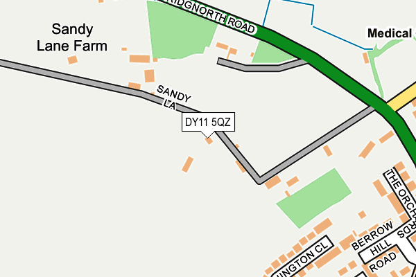 DY11 5QZ map - OS OpenMap – Local (Ordnance Survey) DY11 5QZ map - OS OpenMap – Local (Ordnance Survey)