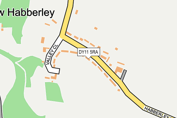 DY11 5RA map - OS OpenMap – Local (Ordnance Survey) DY11 5RA map - OS OpenMap – Local (Ordnance Survey)