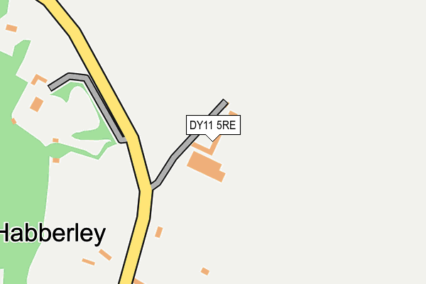 DY11 5RE map - OS OpenMap – Local (Ordnance Survey)