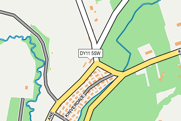 DY11 5SW map - OS OpenMap – Local (Ordnance Survey) DY11 5SW map - OS OpenMap – Local (Ordnance Survey)