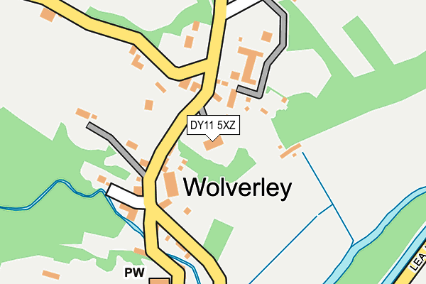 DY11 5XZ map - OS OpenMap – Local (Ordnance Survey) DY11 5XZ map - OS OpenMap – Local (Ordnance Survey)