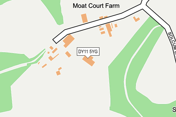 DY11 5YG map - OS OpenMap – Local (Ordnance Survey)