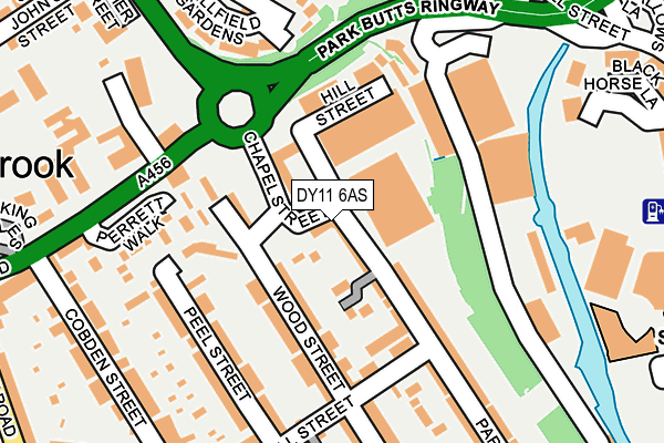DY11 6AS map - OS OpenMap – Local (Ordnance Survey)