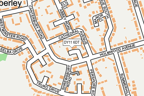DY11 6DT map - OS OpenMap – Local (Ordnance Survey) DY11 6DT map - OS OpenMap – Local (Ordnance Survey)