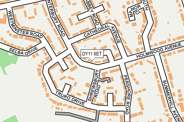 DY11 6ET map - OS OpenMap – Local (Ordnance Survey) DY11 6ET map - OS OpenMap – Local (Ordnance Survey)
