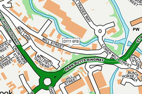 DY11 6FB map - OS OpenMap – Local (Ordnance Survey) DY11 6FB map - OS OpenMap – Local (Ordnance Survey)