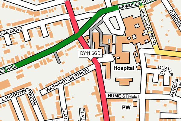 DY11 6GD map - OS OpenMap – Local (Ordnance Survey) DY11 6GD map - OS OpenMap – Local (Ordnance Survey)