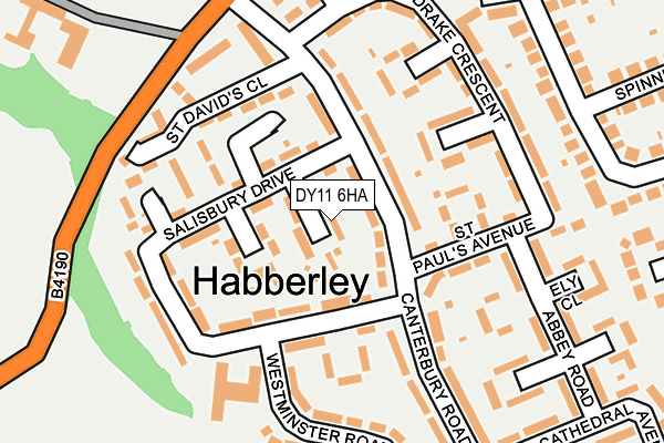 DY11 6HA map - OS OpenMap – Local (Ordnance Survey) DY11 6HA map - OS OpenMap – Local (Ordnance Survey)