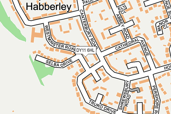 DY11 6HL map - OS OpenMap – Local (Ordnance Survey) DY11 6HL map - OS OpenMap – Local (Ordnance Survey)