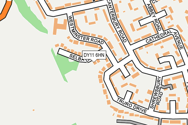 DY11 6HN map - OS OpenMap – Local (Ordnance Survey) DY11 6HN map - OS OpenMap – Local (Ordnance Survey)