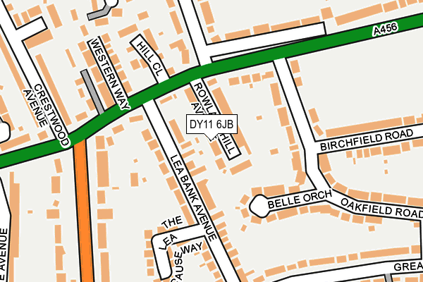 DY11 6JB map - OS OpenMap – Local (Ordnance Survey) DY11 6JB map - OS OpenMap – Local (Ordnance Survey)