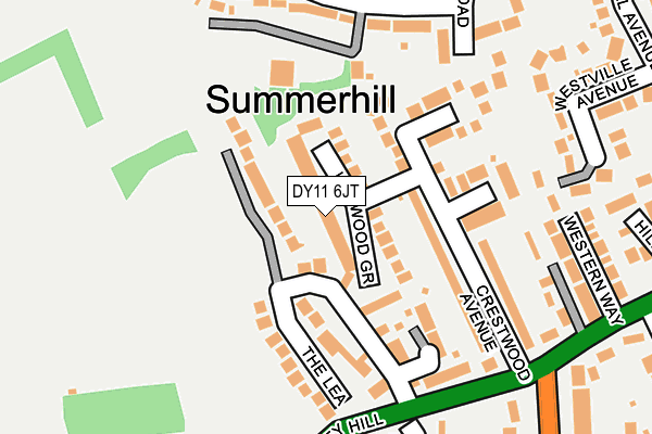 DY11 6JT map - OS OpenMap – Local (Ordnance Survey) DY11 6JT map - OS OpenMap – Local (Ordnance Survey)
