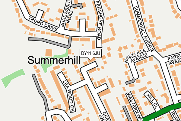 DY11 6JU map - OS OpenMap – Local (Ordnance Survey)