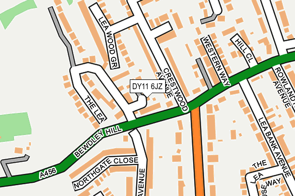 DY11 6JZ map - OS OpenMap – Local (Ordnance Survey) DY11 6JZ map - OS OpenMap – Local (Ordnance Survey)