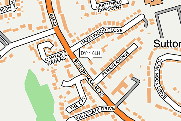 DY11 6LH map - OS OpenMap – Local (Ordnance Survey) DY11 6LH map - OS OpenMap – Local (Ordnance Survey)