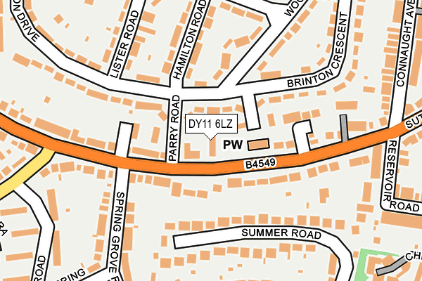DY11 6LZ map - OS OpenMap – Local (Ordnance Survey) DY11 6LZ map - OS OpenMap – Local (Ordnance Survey)