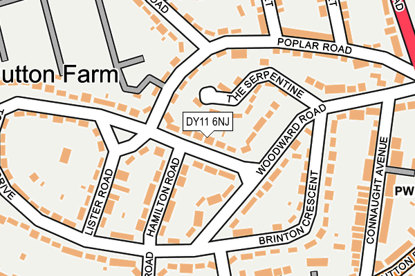 DY11 6NJ map - OS OpenMap – Local (Ordnance Survey) DY11 6NJ map - OS OpenMap – Local (Ordnance Survey)
